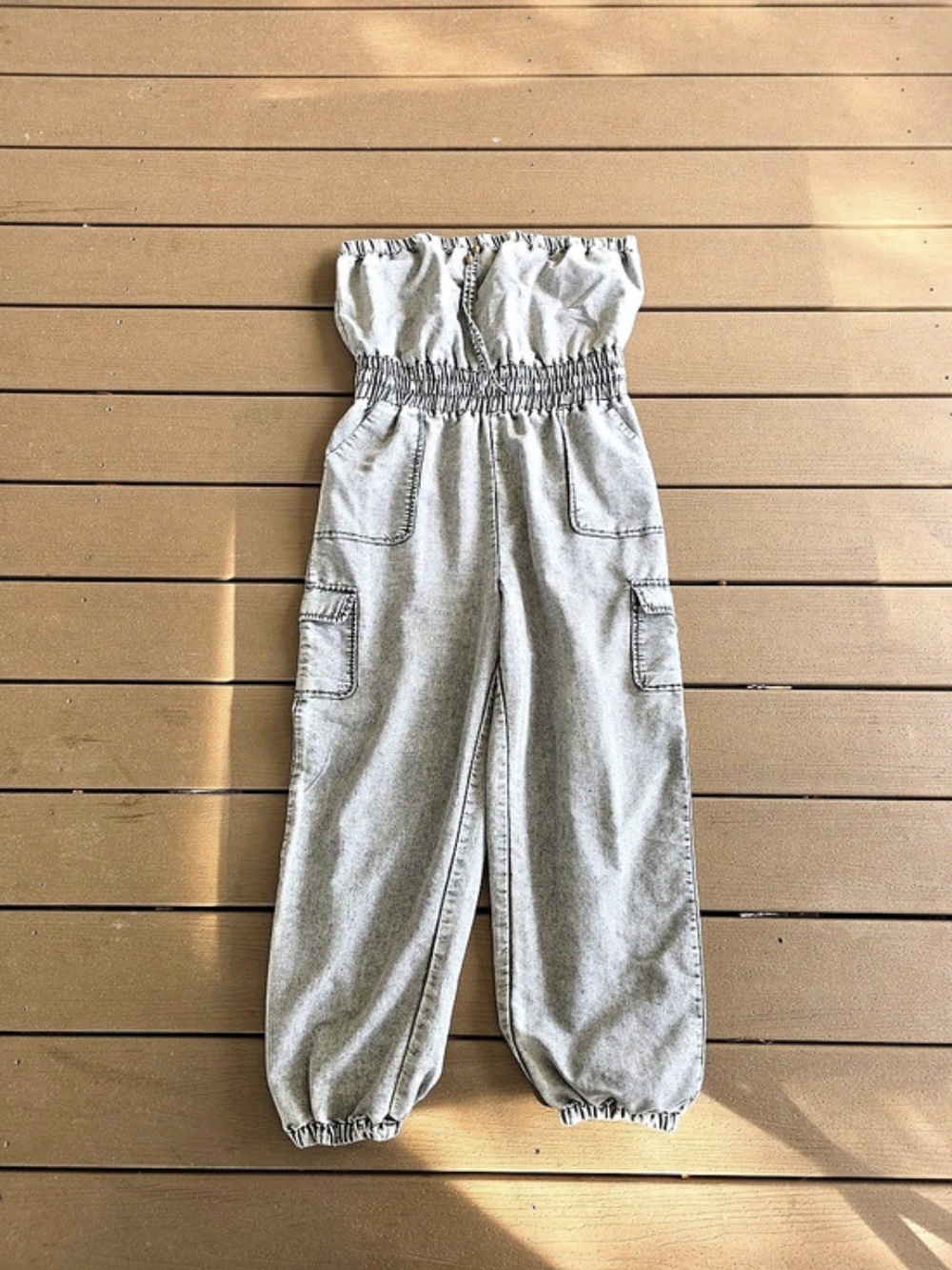 Fall Vibes Cozy Gray Jumpsuit By BLUSH